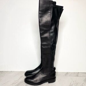 Sam Edelman Narisa Black Leather Over The Knee Boot 7M